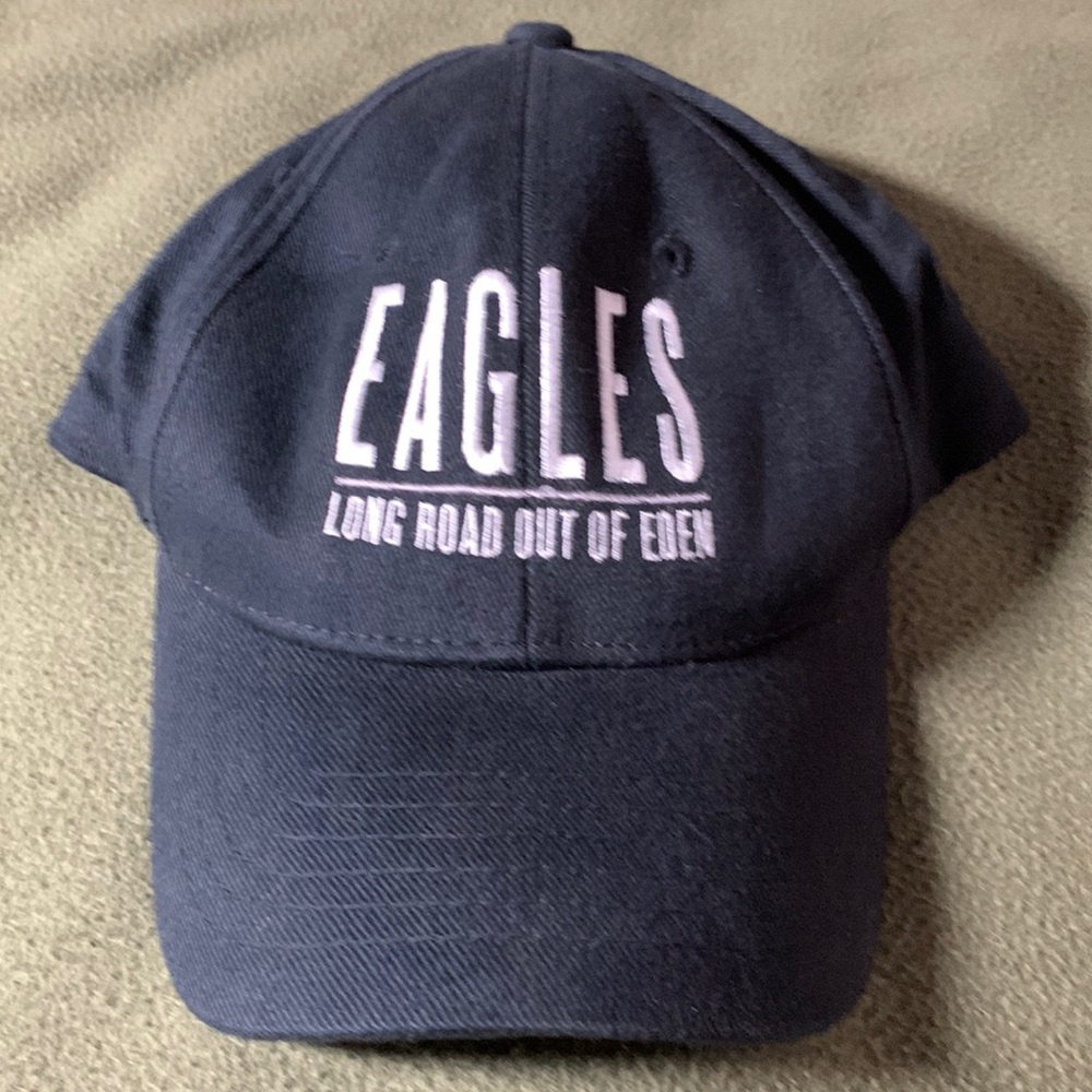 NWOT Eagles Long Road Out of Eden black tour hat. 2010. Elastic fit.
